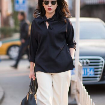 Blouse and Wide Leg Pants